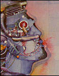 close up of image